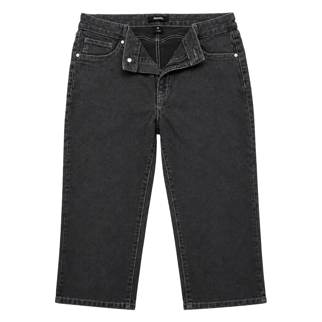 d.jeans Black Denim Crop Pants Size 14 1