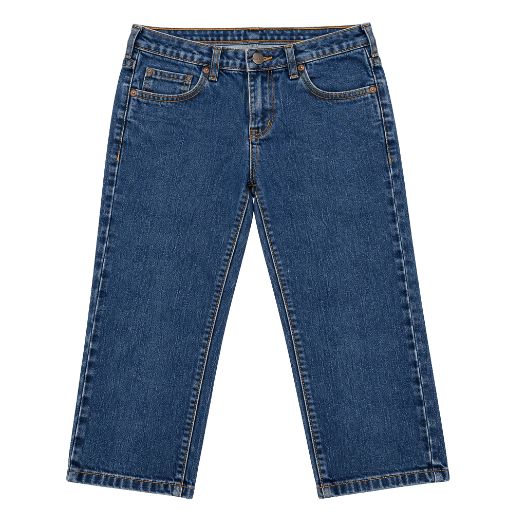 Hybrid & Company Jeans Size 7 Blue Denim Cropped Capris Q22881 1
