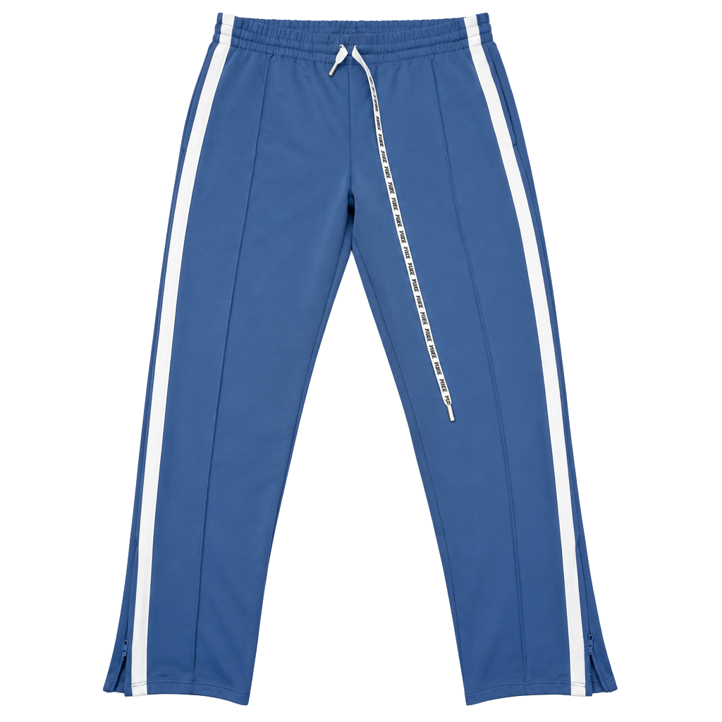 Pink Victoria's Secret Track Pants Blue White Striped Size S 1
