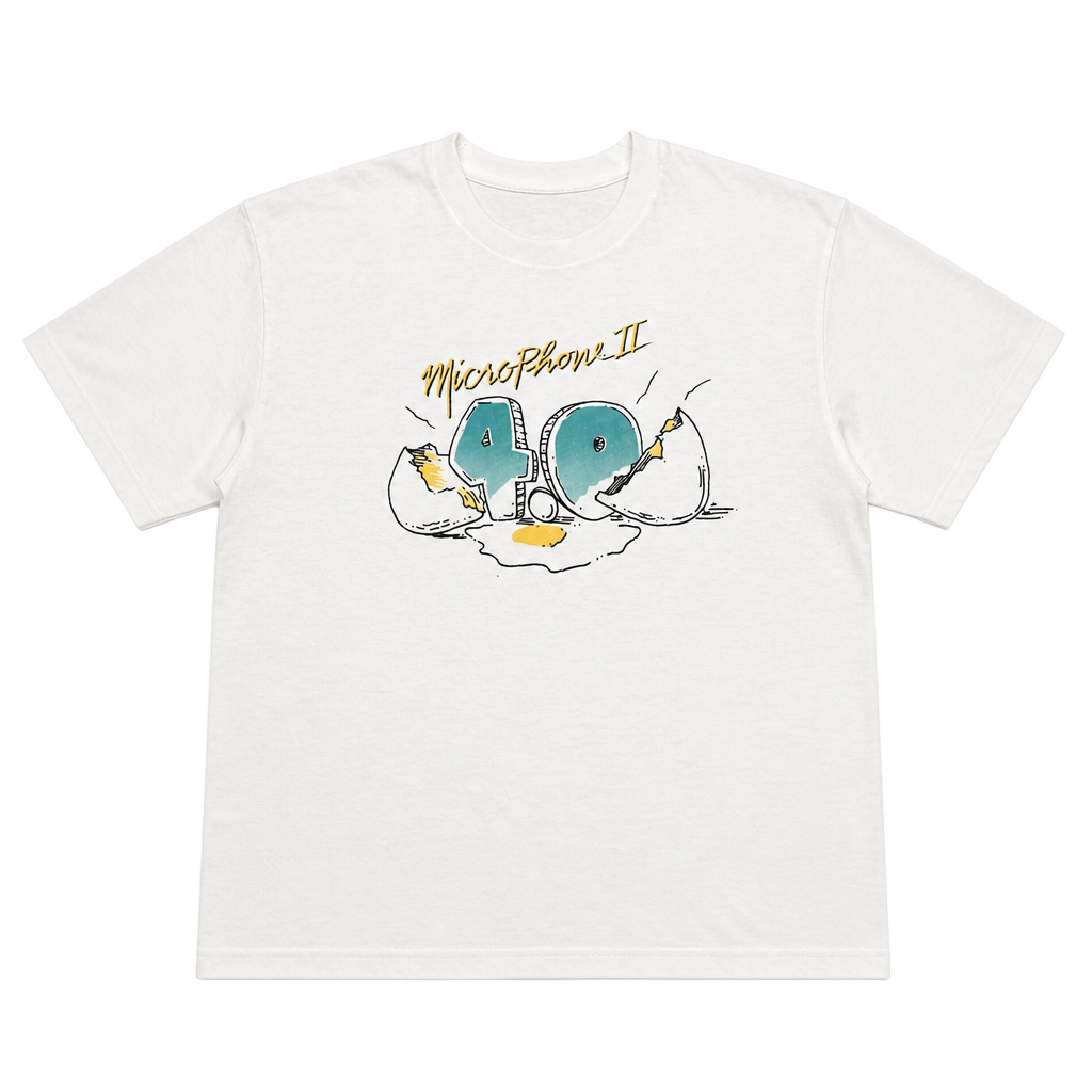 Vintage 90s MicroPhone II 4.0 Cracked Egg Graphic T-Shirt 1