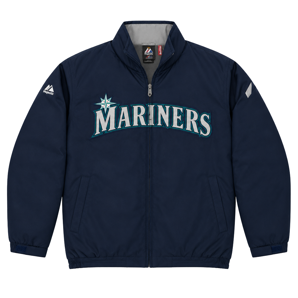 Majestic Seattle Mariners Therma Base Jacket Size XL 1