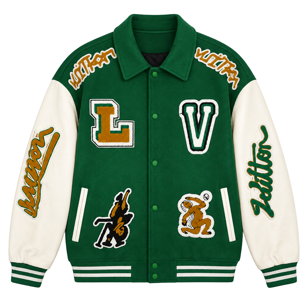 Louis Vuitton Varsity Jacket Green 1
