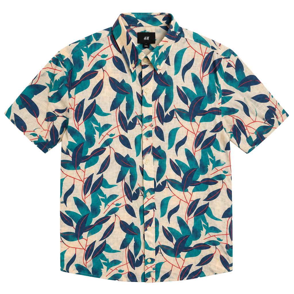 H&M Leaf Print Shirt 1