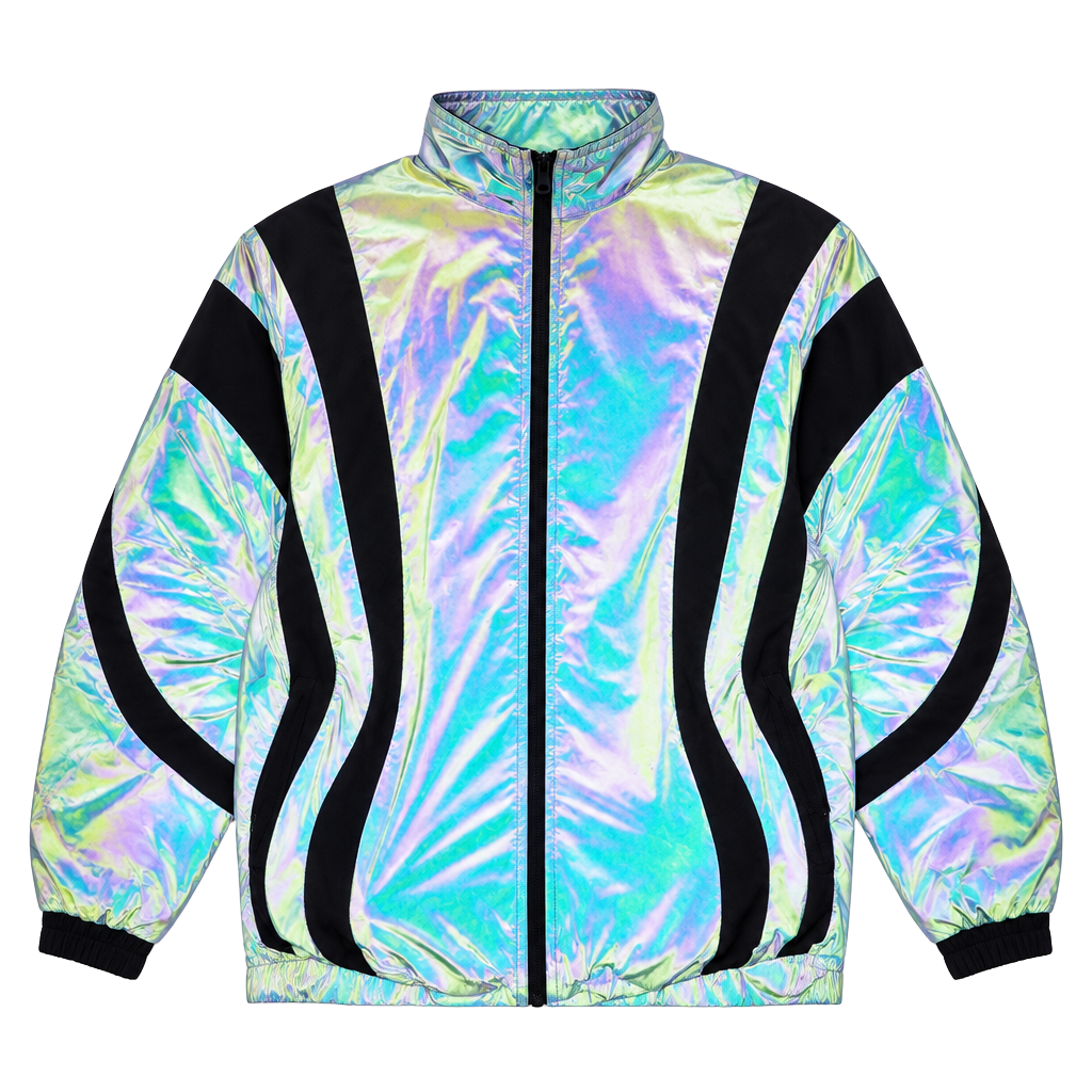 Embellish Byron Jacket Size M Iridescent Windbreaker 1