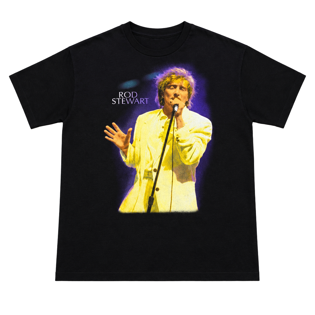 Hanes Vintage 1993 Rod Stewart Tour Concert T-Shirt XL Black USA 1
