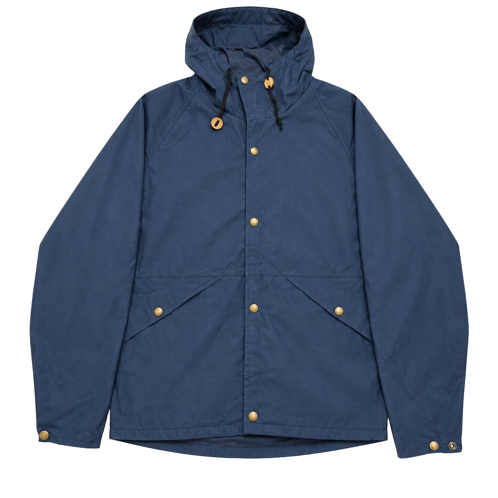 Cabelas Vintage Gore-Tex Rain Jacket Size L Navy Blue Made in USA 1