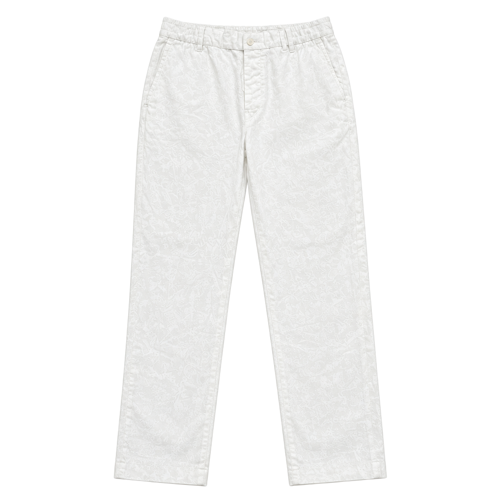 Ralph Lauren RL White Linen Button-Fly Trousers Pants 1