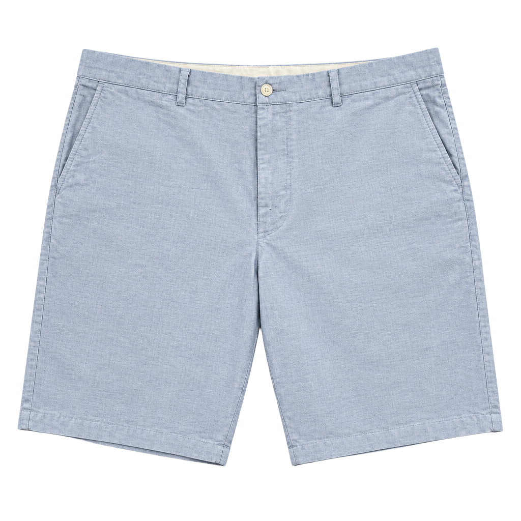Polo Ralph Lauren Shorts Size 38 Light Blue Cotton Chino Flat Front 1