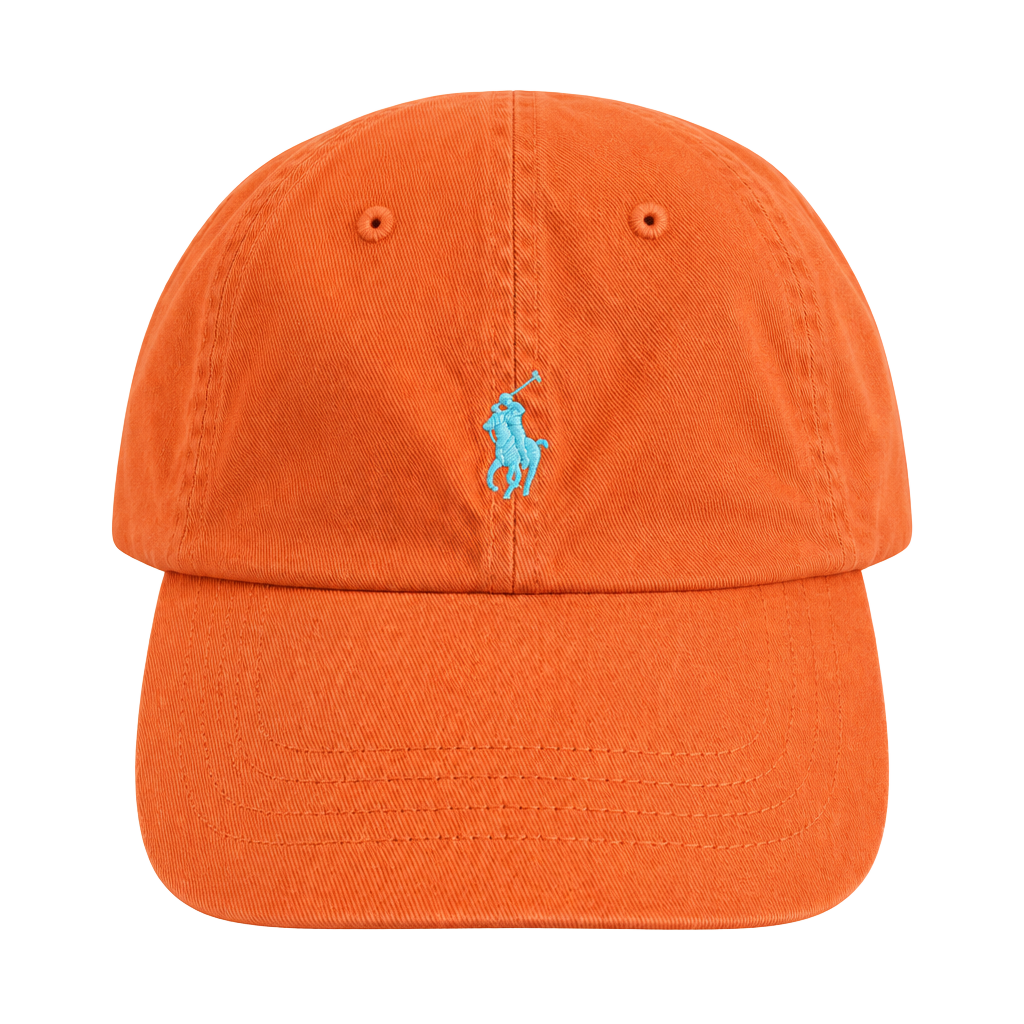 Polo Ralph Lauren Classic Baseball Cap One Size Orange Cotton 1
