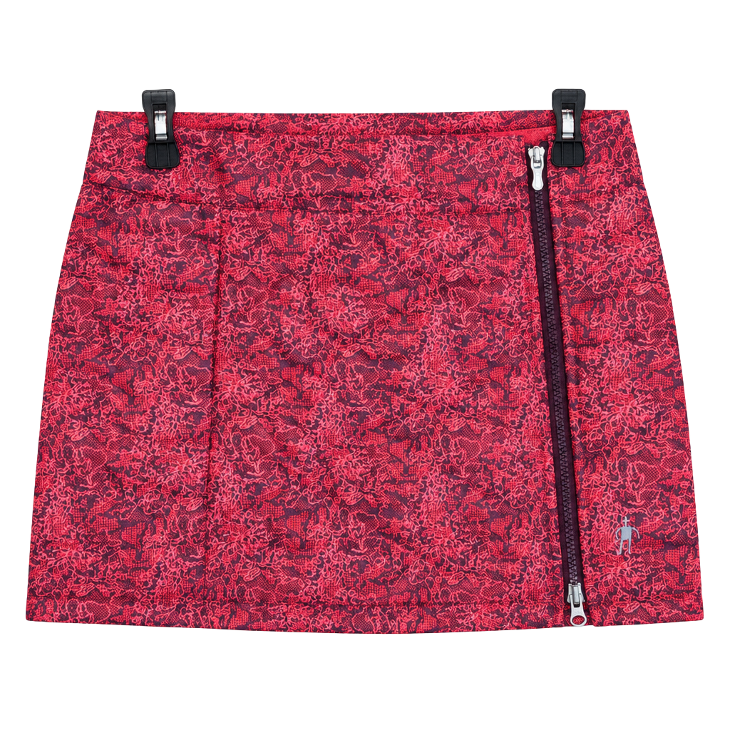 Smartwool Quilted Insulated Skirt Size XS Pink Red Pattern 1
