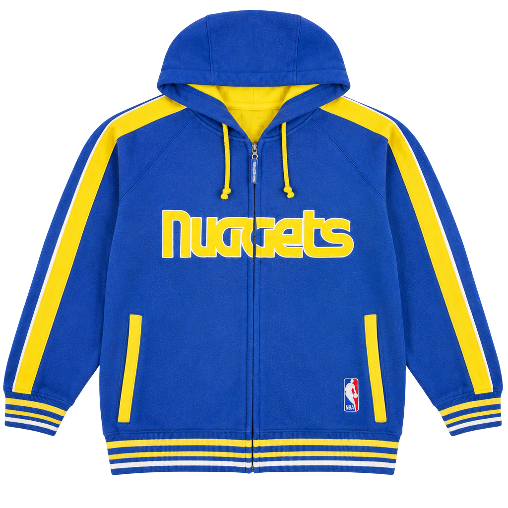 Mitchell & Ness Denver Nuggets Hardwood Classics Full Zip Hoodie XL 1
