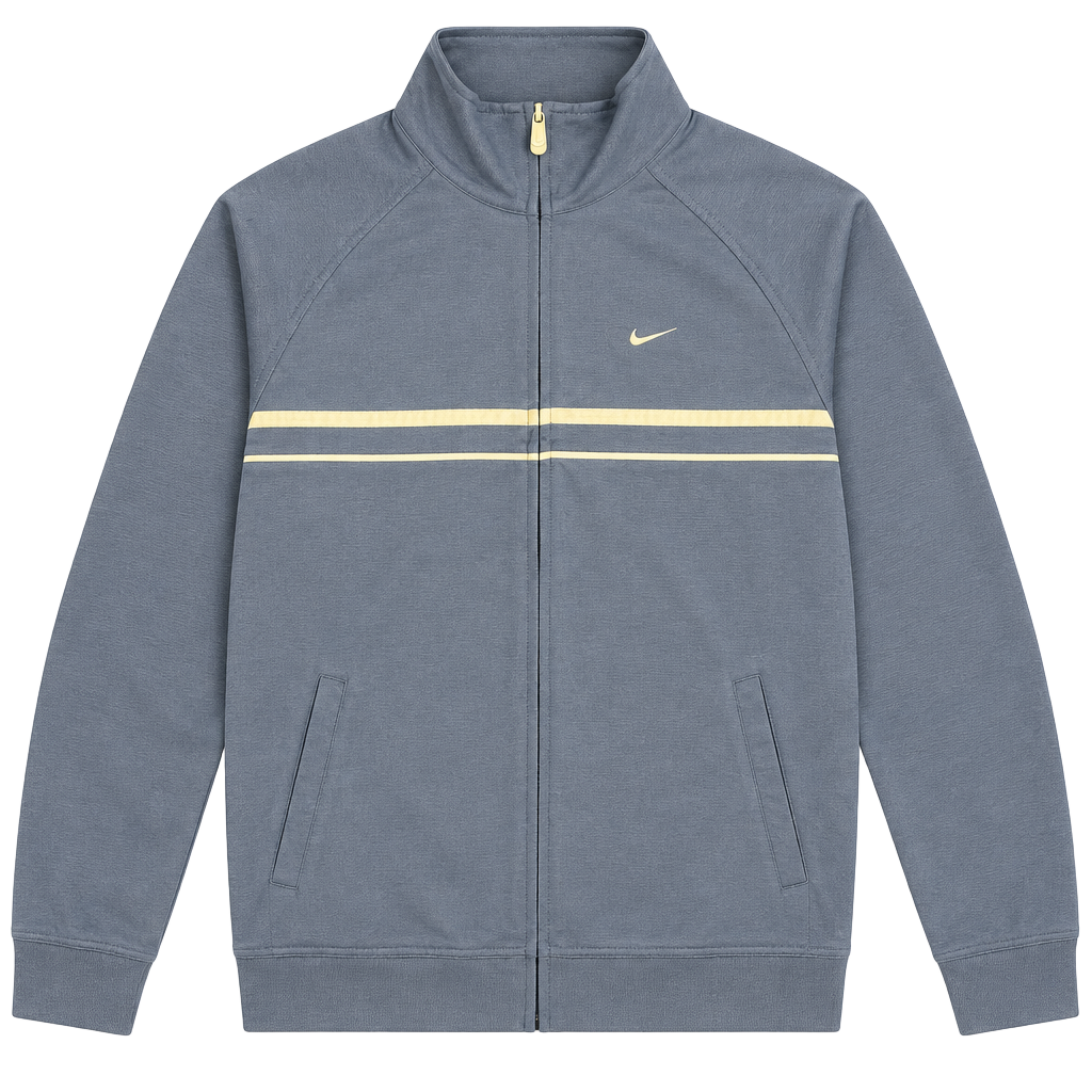 Nike Track Jacket Size XL Blue Full Zip Vintage Striped 1