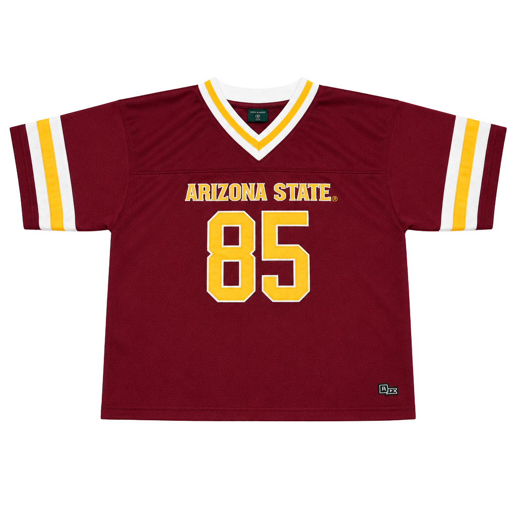 Hype and Vice Arizona State Football Jersey Size L Maroon Crop Top 1