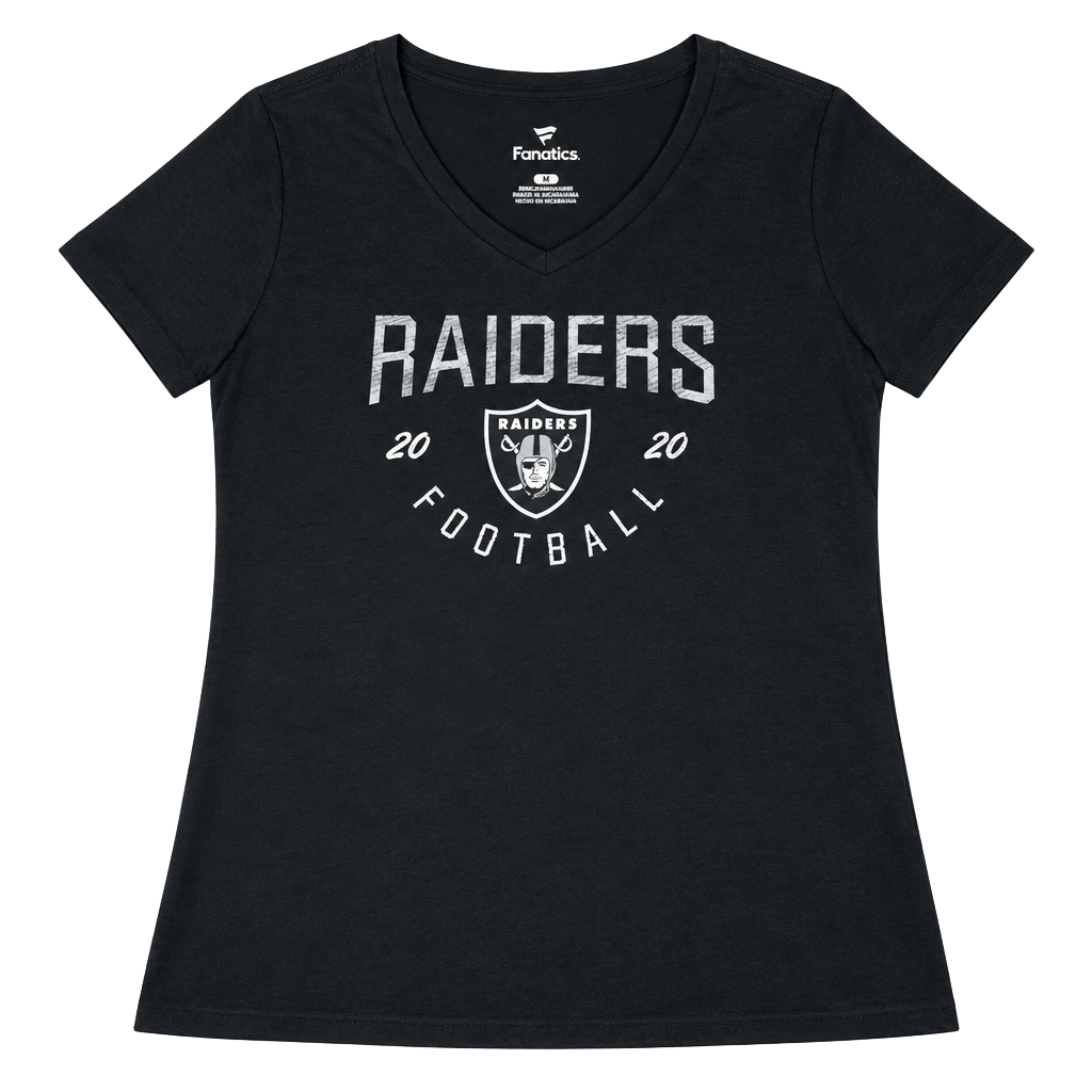 Fanatics Las Vegas Raiders women's V-Neck T-Shirt Size L 1