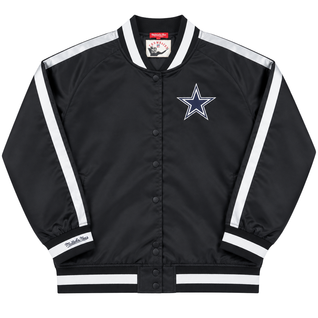 Mitchell & Ness Dallas Cowboys Satin Jacket Size XL Black 1