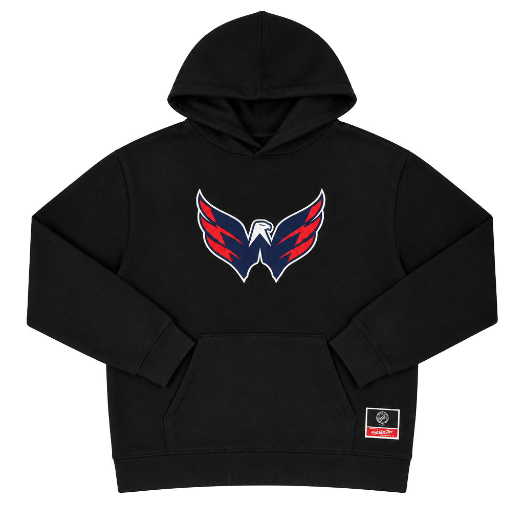 Mitchell & Ness Washington Capitals NHL Hoodie Size woman's L Black 1