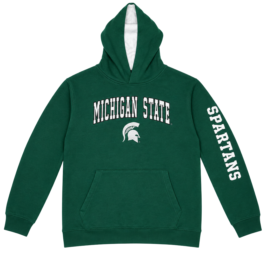 Colosseum Michigan State Spartans Hoodie Youth Size XL Green Pullover 1