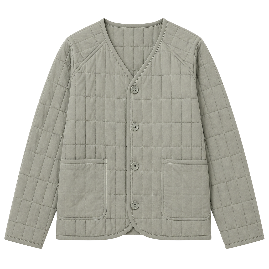 Cozy Earth Women's Andie Quilted Jacket Cypress Size M 1