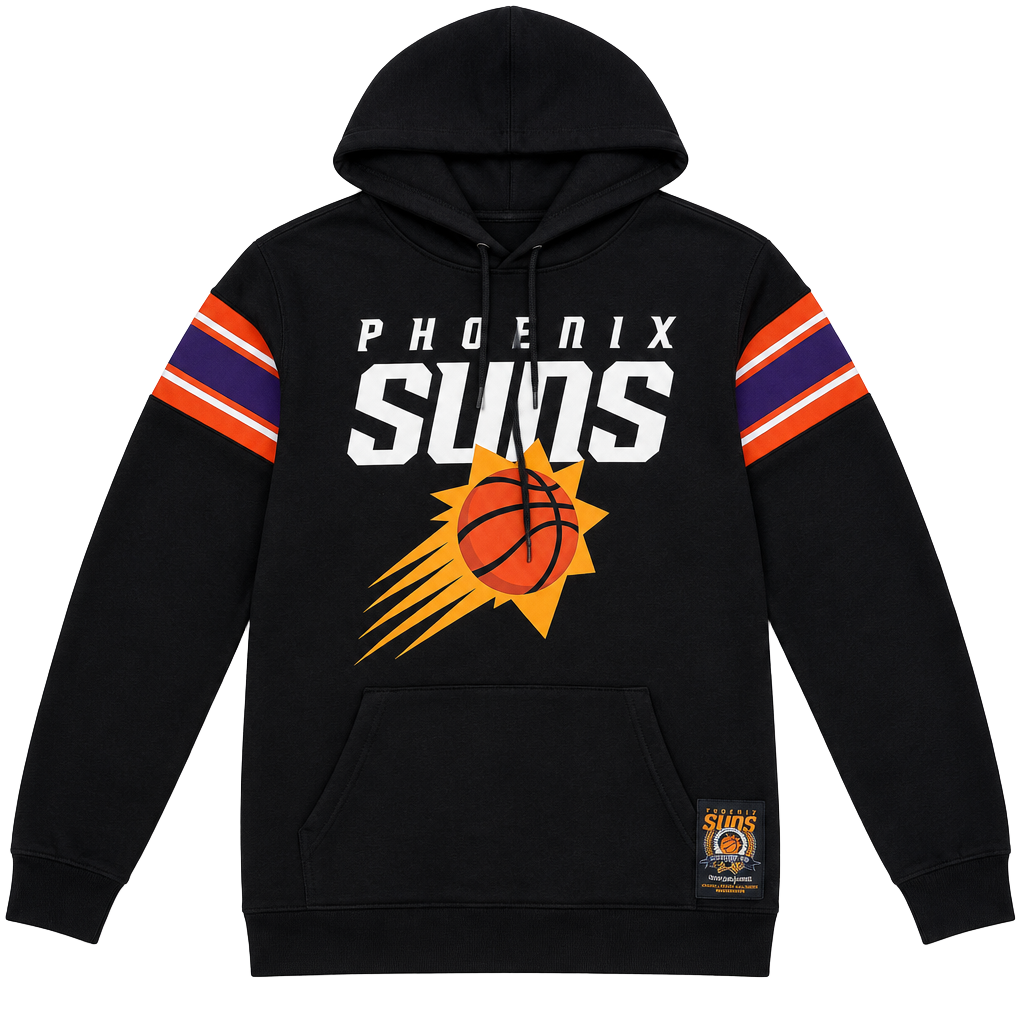 NBA Phoenix Suns Hoodie Size M Black Pullover Basketball Sweatshirt 1