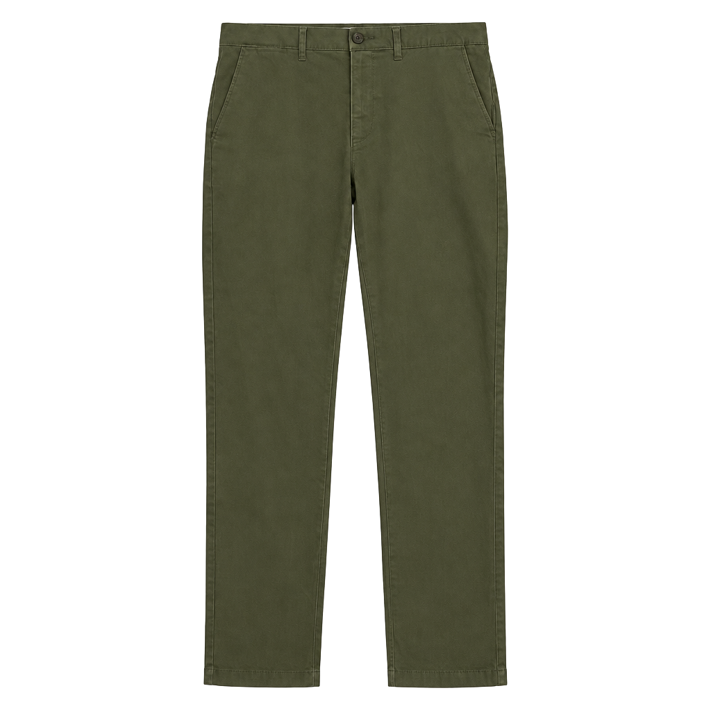 Amazon Essentials Chino Pants Size 30W x 34L Green Cotton Blend Straight Fit 1