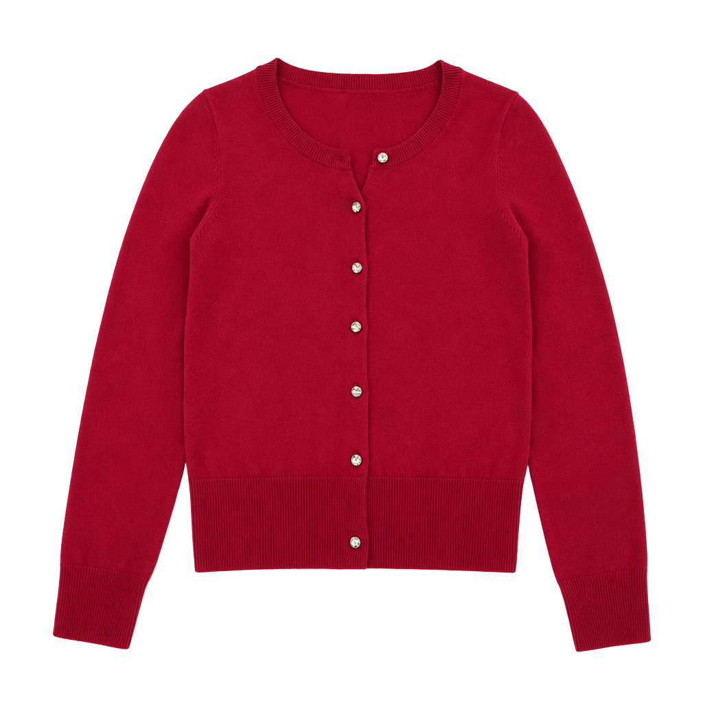 Express Red Button-Front Cardigan Sweater Size XS 1