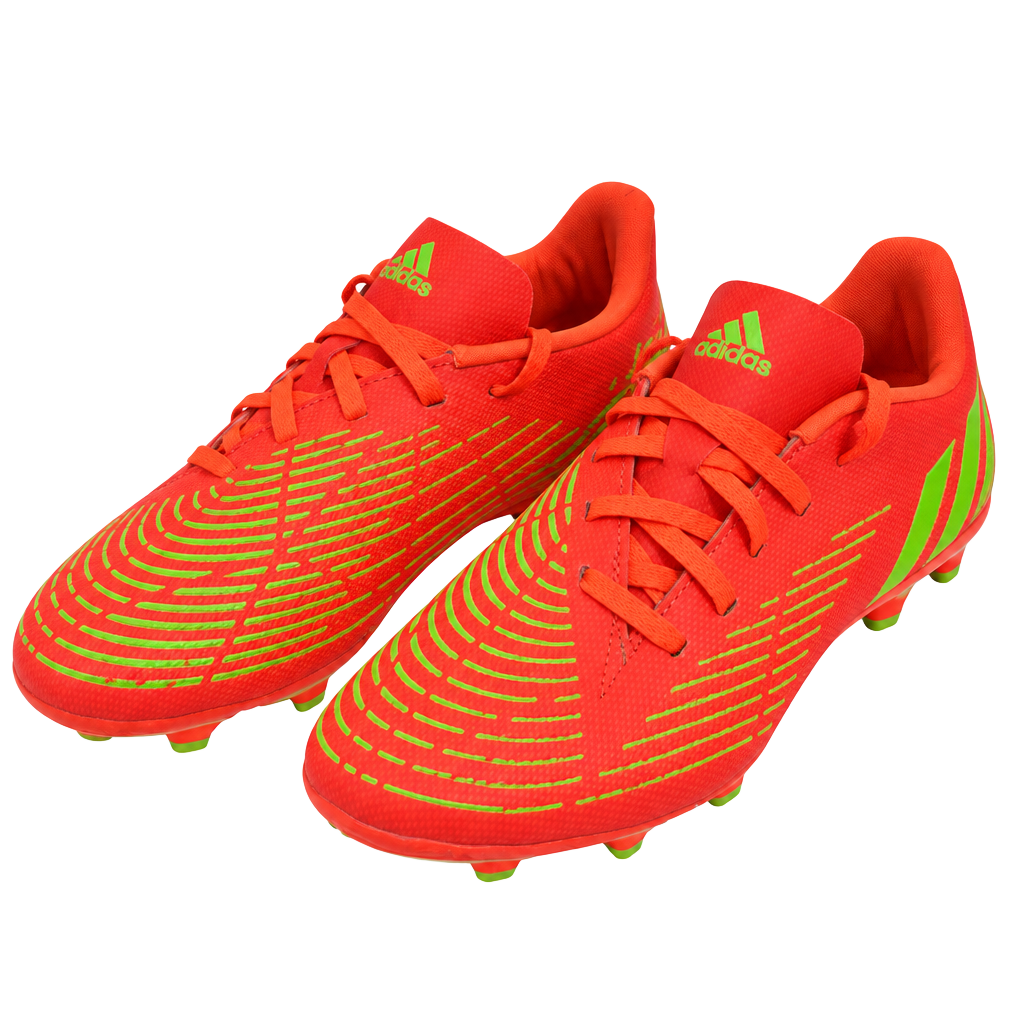 Adidas Predator Edge.4 Soccer Cleats Size 4.5 Solar Red Green 1