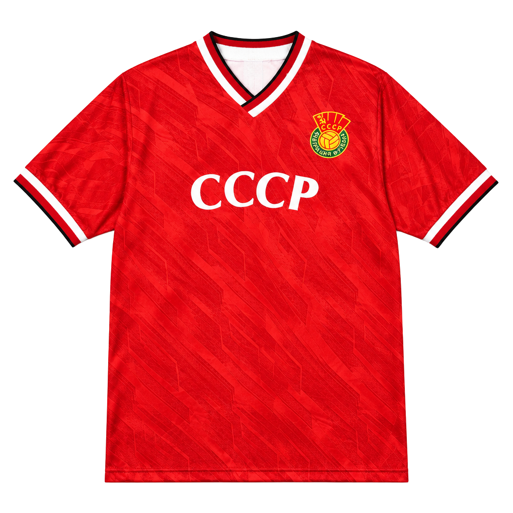 Volga USSR CCCP Soviet Union Soccer Jersey Size M Red Vintage Football 1