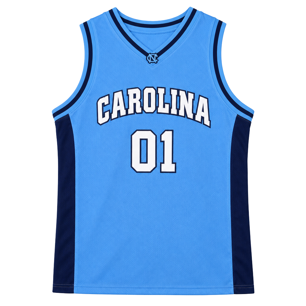 Foot Locker North Carolina Tar Heels Basketball Jersey #01 Blue 1