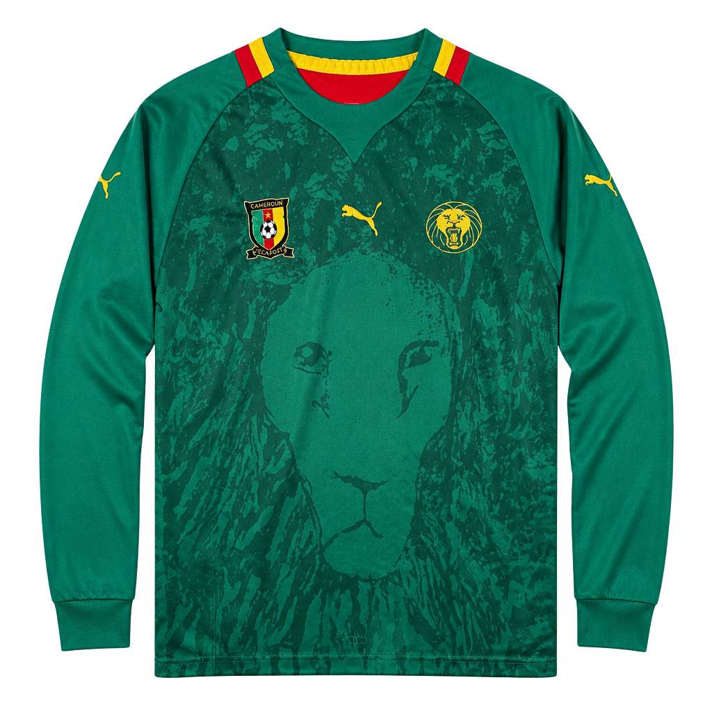Puma Cameroon 2012-2013 Home Long Sleeve Soccer Jersey 1