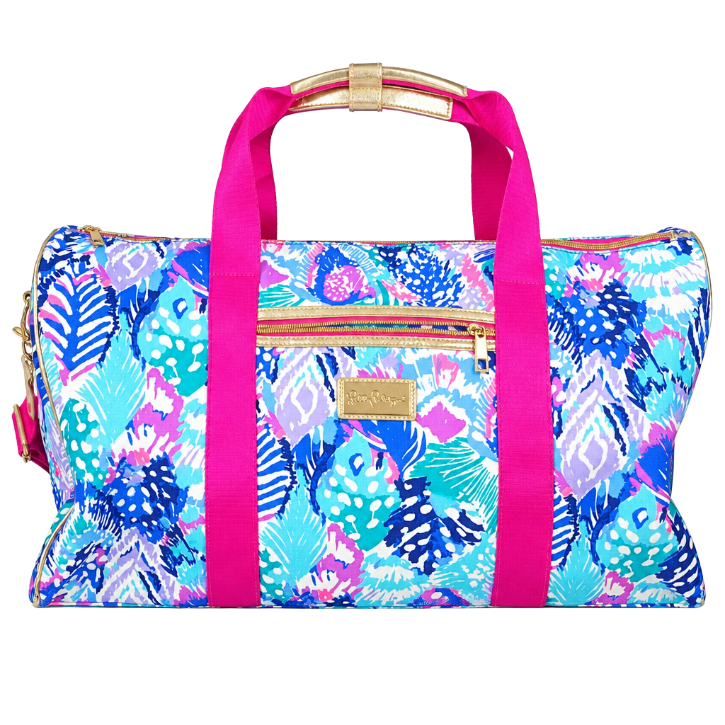 Lilly Pulitzer Duffle Bag Print is "Quill Out" 1