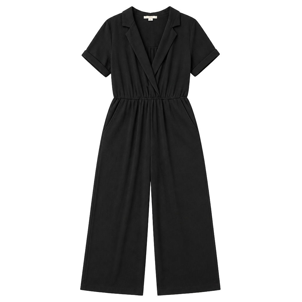 Monteau Los Angeles Black Jumpsuit Size L 1