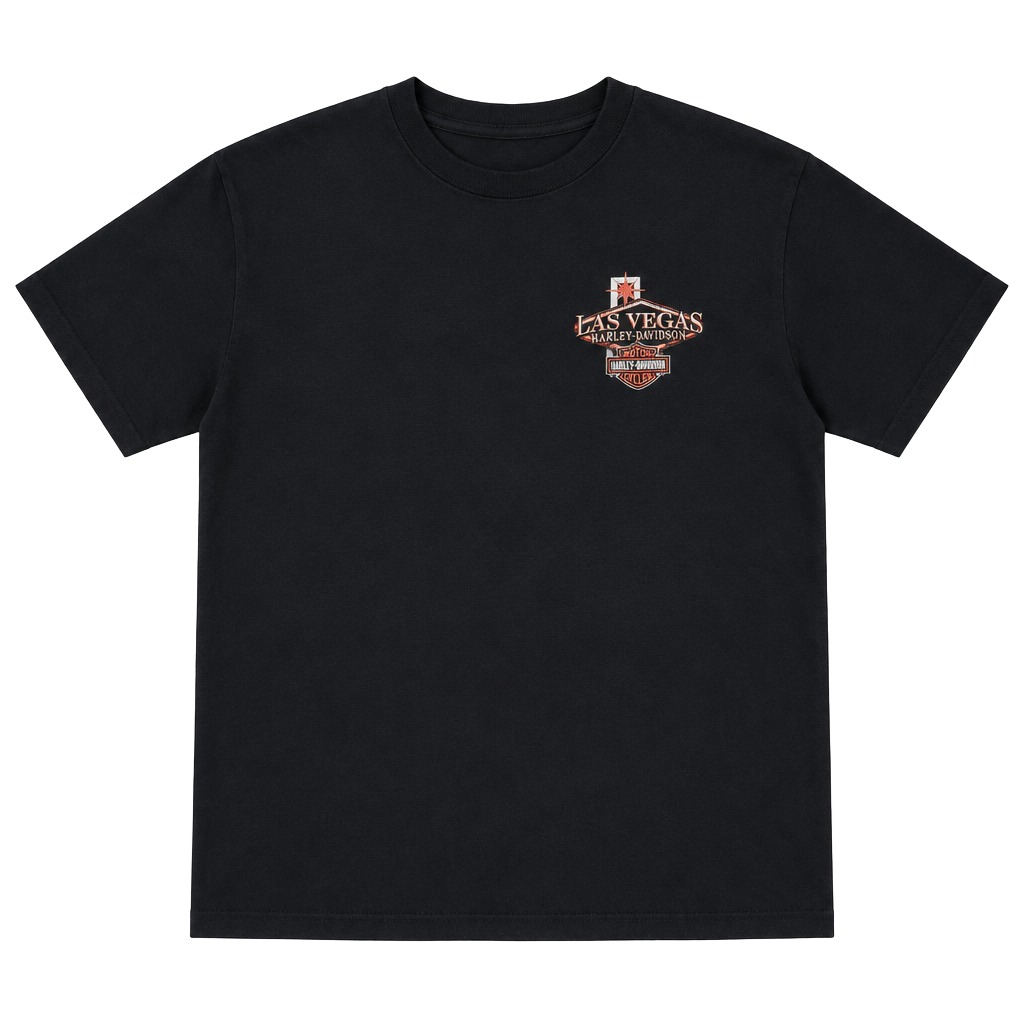 Harley-Davidson Las Vegas T-Shirt Size XL Black Graphic Tee 1