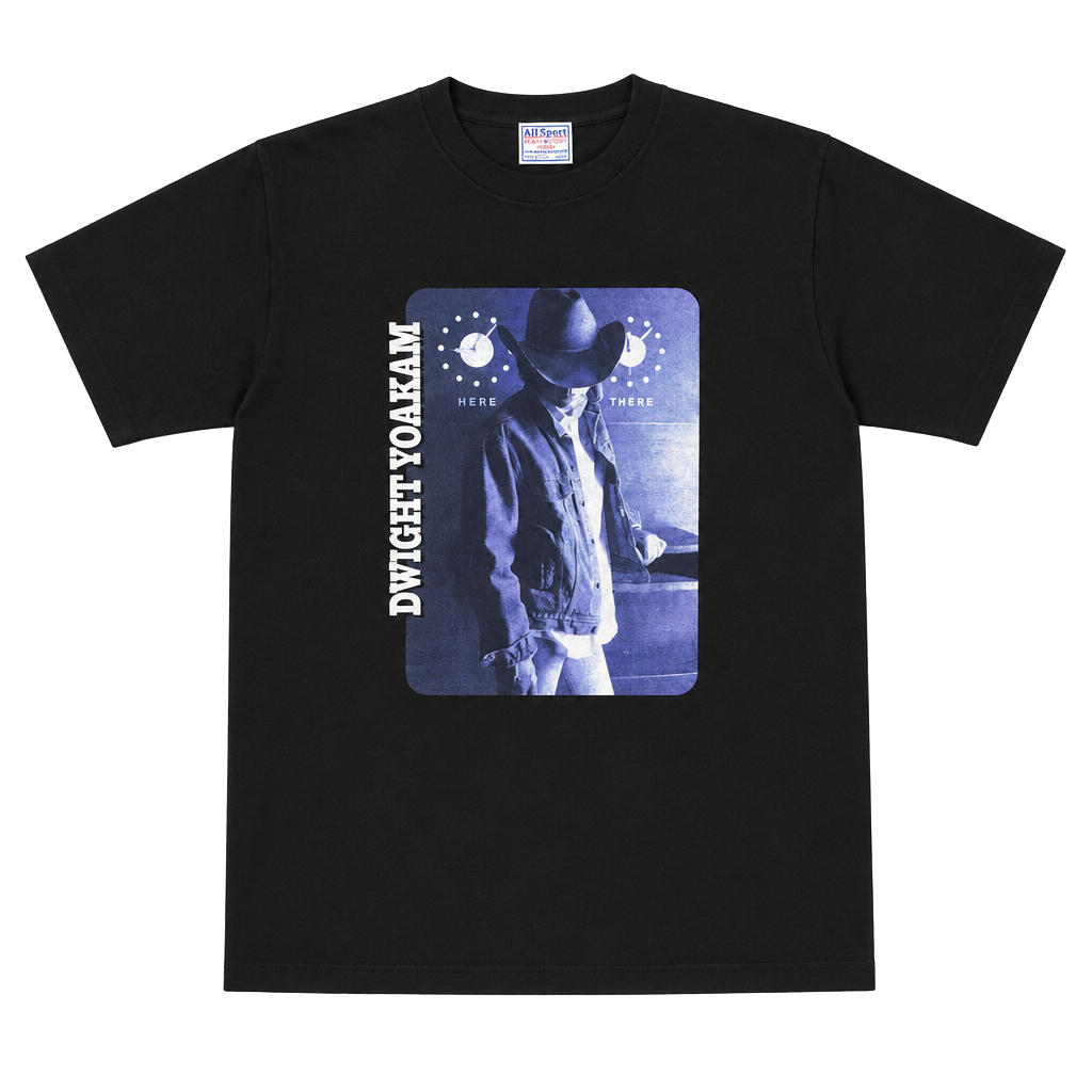 All Sport Dwight Yoakam Here And There Tour T-Shirt Size M Black 1