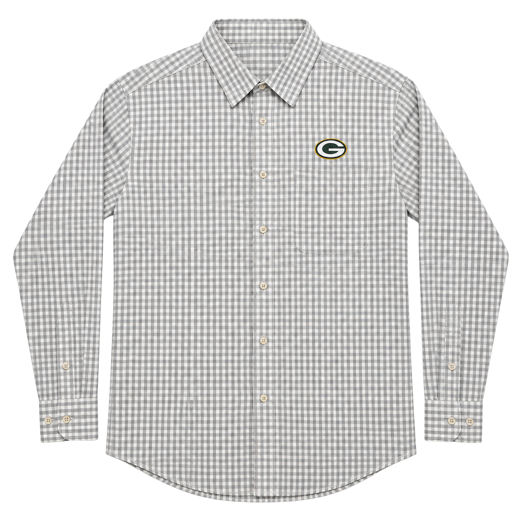 Antigua Green Bay Packers Button Down Shirt Size L 1