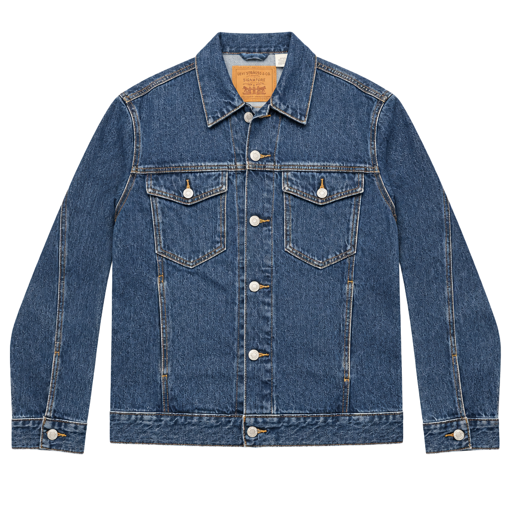 Levi Strauss & Co. Signature Denim Trucker Jacket Size S Blue 1