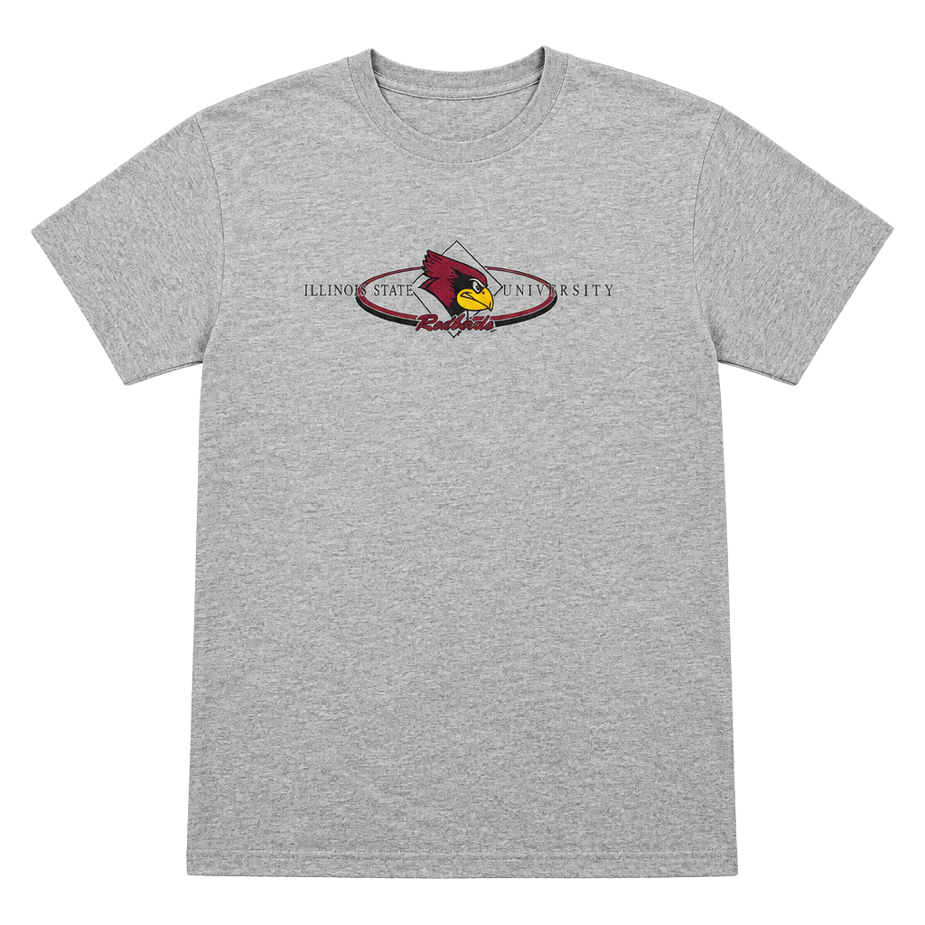 Fruit Of The Loom Illinois State University T-Shirt Size M Gray 1