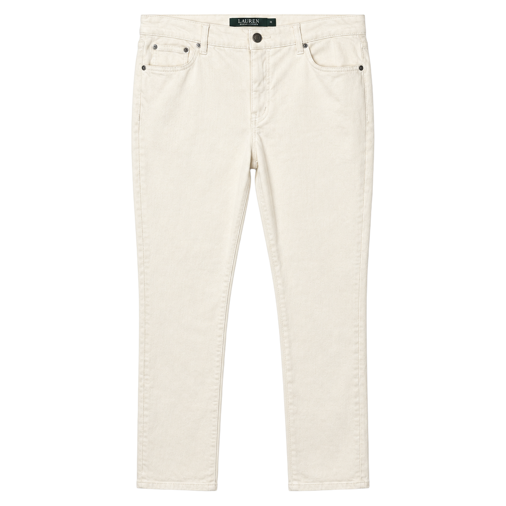 Lauren Ralph Lauren Denim Jeans Size 12P Cream 1