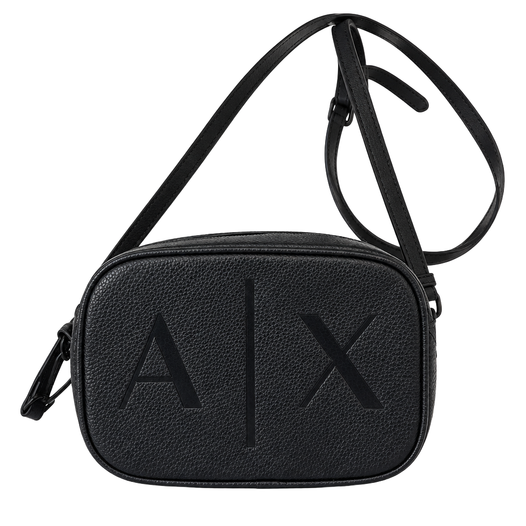 Armani Exchange Black Logo Crossbody Bag 1