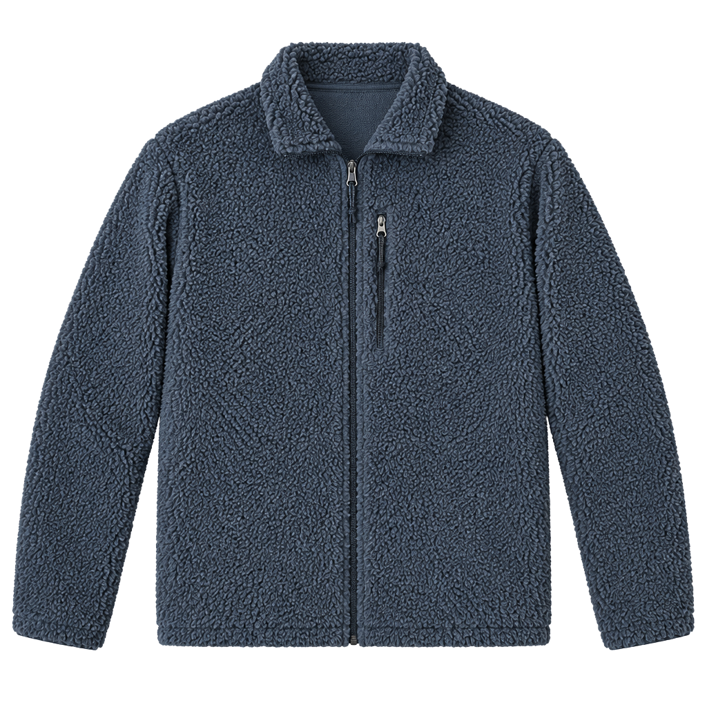 Uniqlo Fluffy Yarn Fleece Full Zip Jacket Size M Dark Gray 1