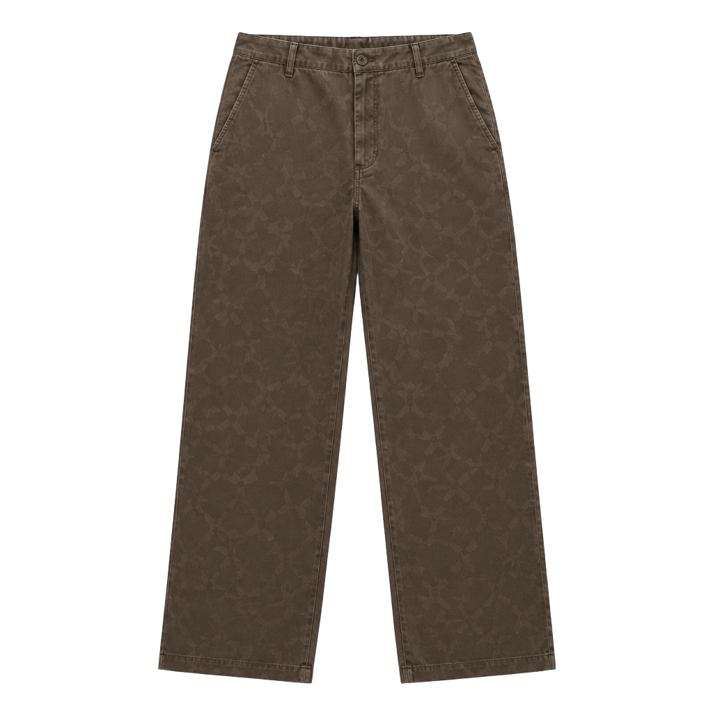 L.L. Bean Favorite Fit Straight Pants Size 6-Reg Brown 1