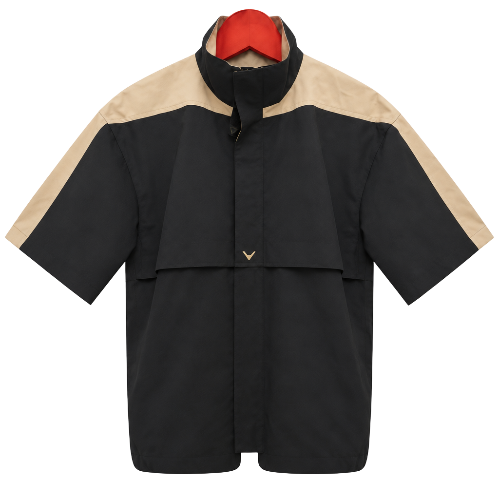 Callaway Golf Brushed Oxford Size L Short Sleeve Wind Jacket 1