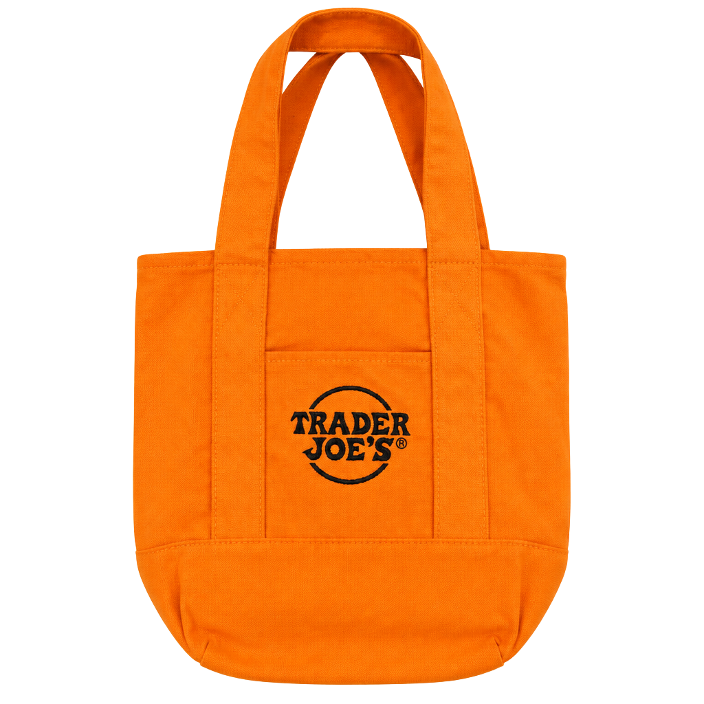 Trader Joe's Canvas Tote Bag Orange 1