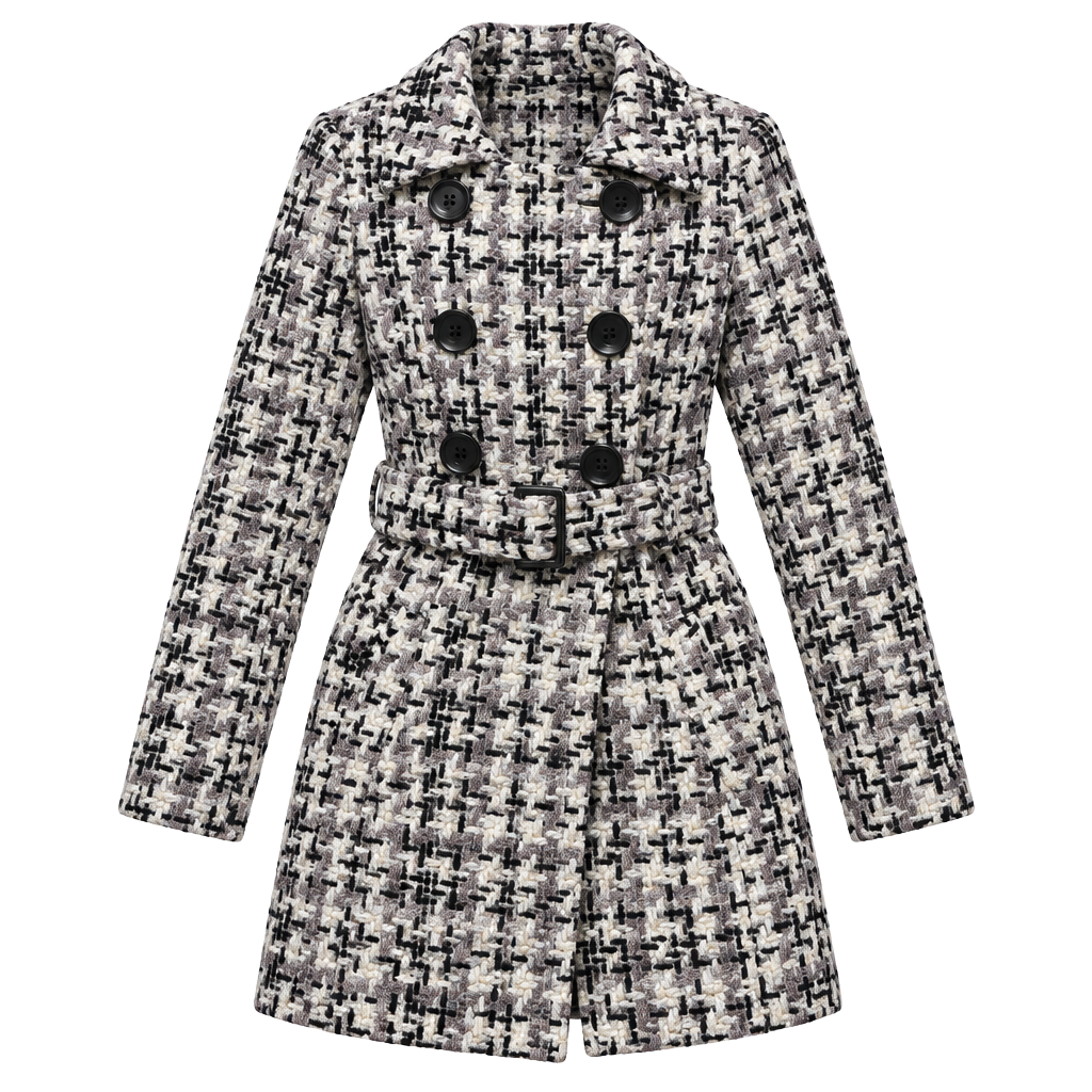 y2k Wet Seal Tweed Pea Coat 1