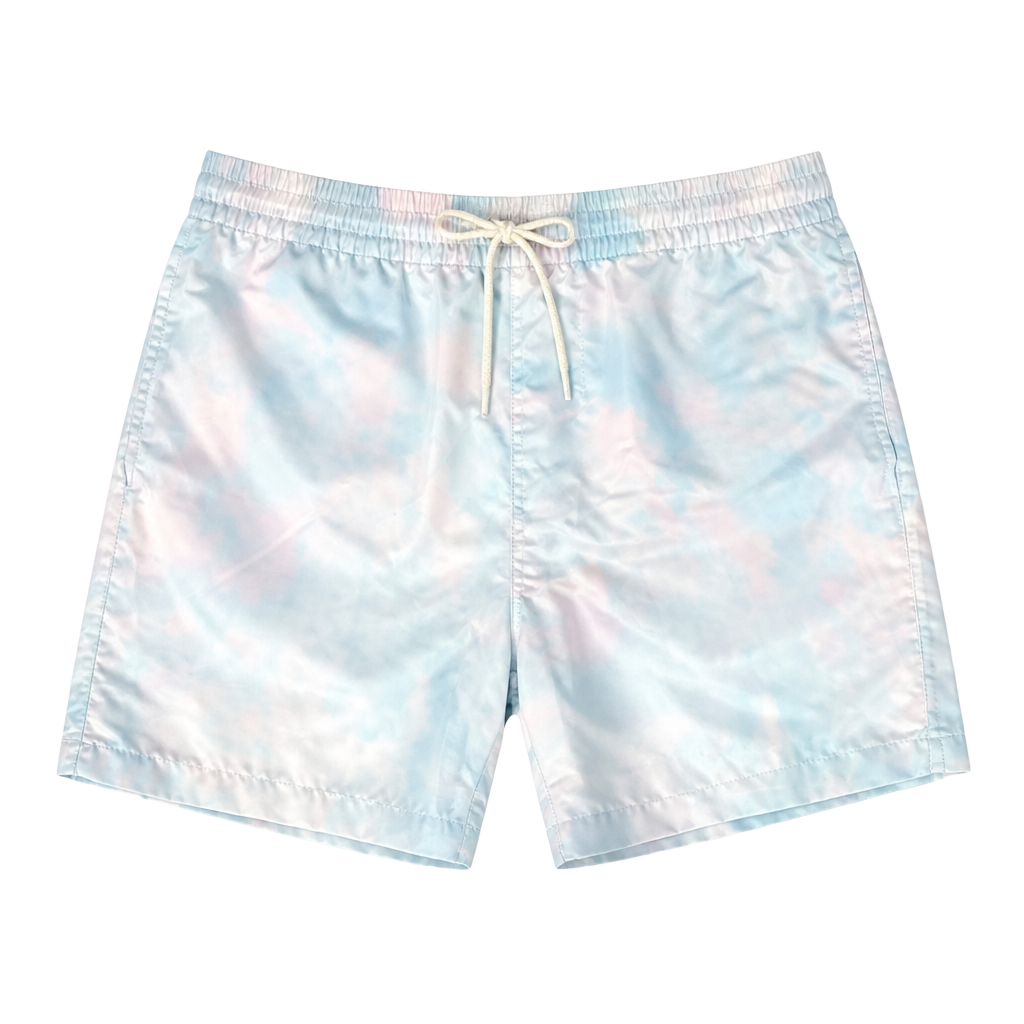 Summersalt Swim Shorts Size S Blue Pink Tie Dye 1
