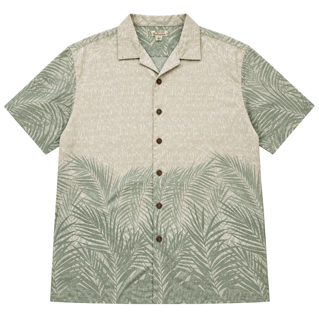 Tommy Bahama Silk Palm Leaf Shirt Size XL Green 1