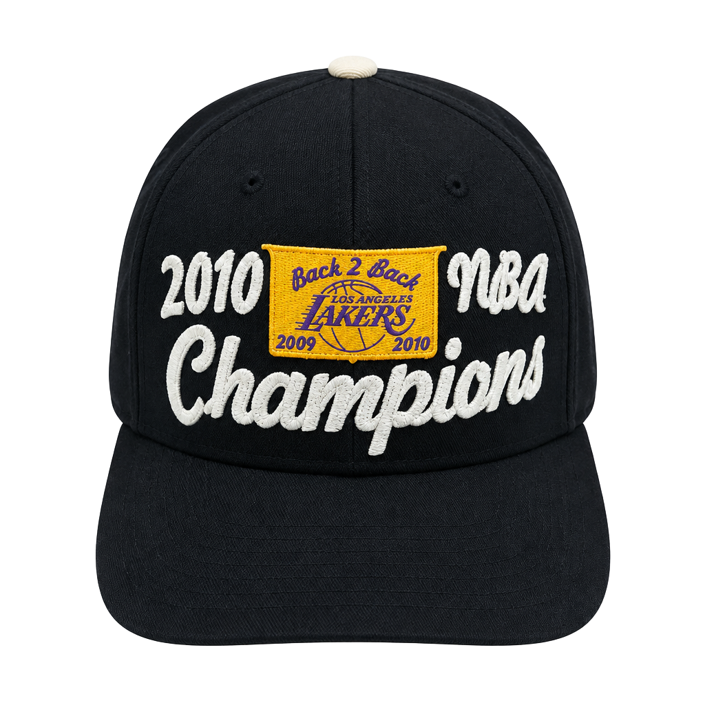 Adidas Los Angeles Lakers 2010 NBA Champions Hat Black 1