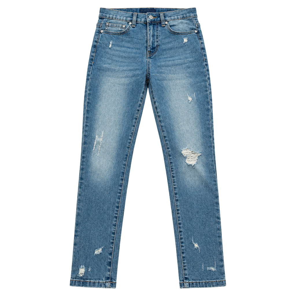 Kendall + Kylie Skinny Jeans Size 0 Distressed Blue Denim 1