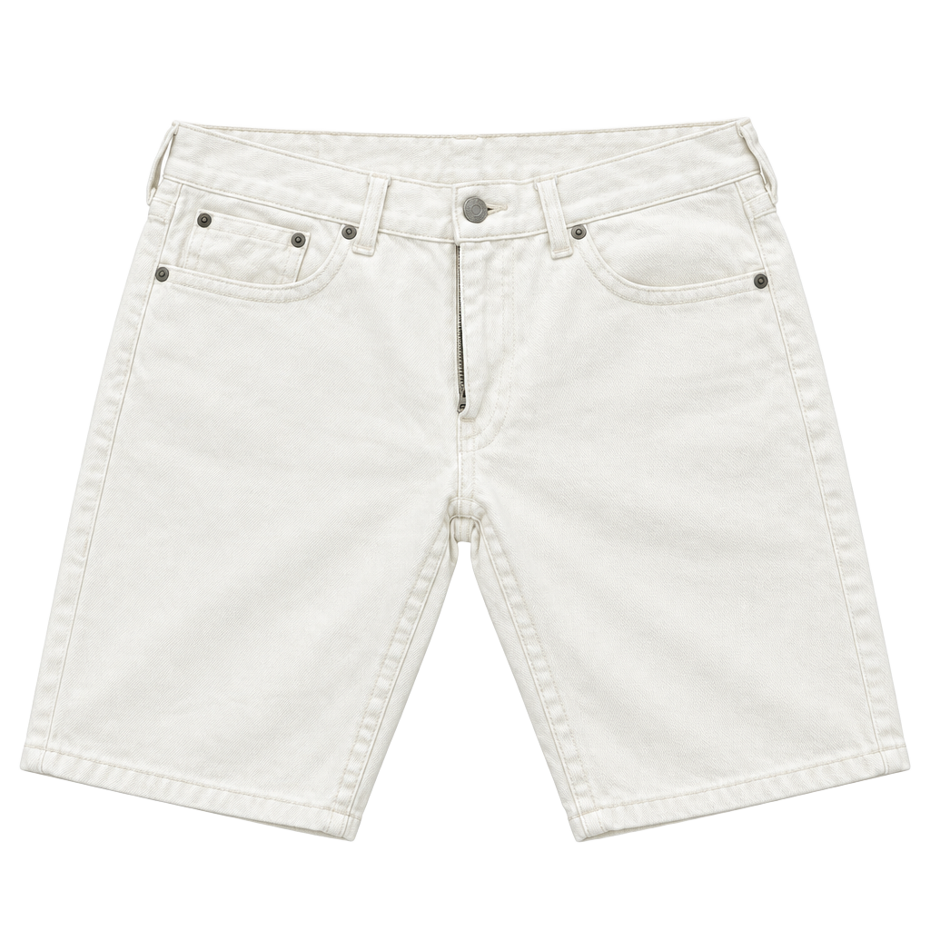 True Religion White Denim Shorts Size 38 1