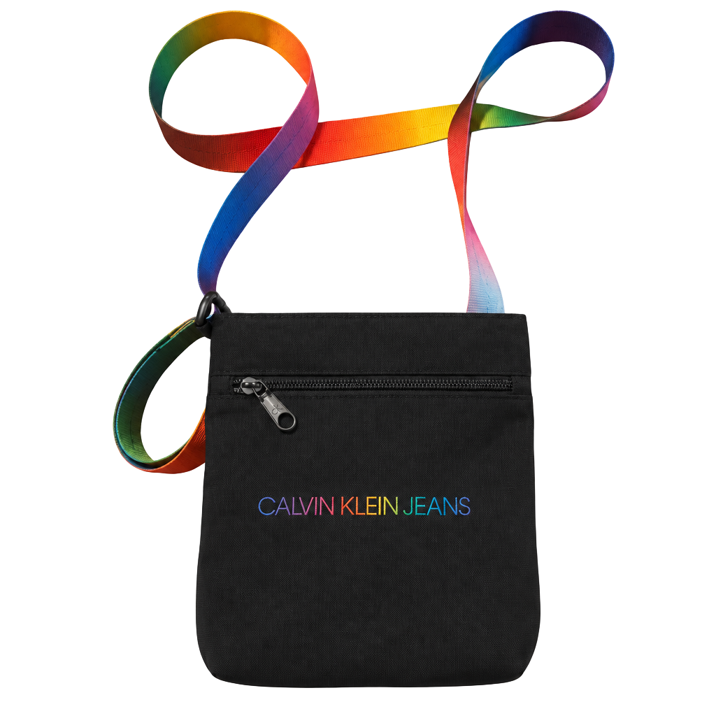 Calvin Klein Jeans Micro Flatpack Pride Crossbody Bag Black 1