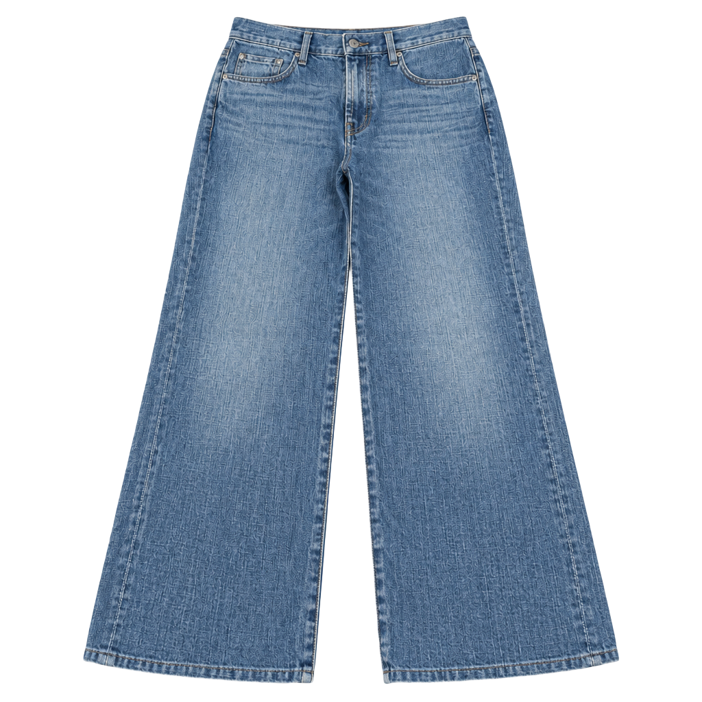 7 For All Mankind Austyn Size 31 Blue Denim Relaxed Straight Jeans 1